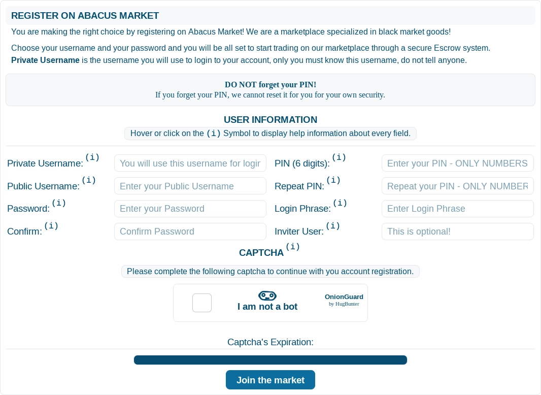Abacus Market Link community